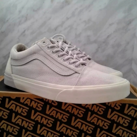 Vans Off The Wall Justin bieber Mens 7.5 womens 9 Old Skool Skate Shoes Gray - Picture 2 of 6